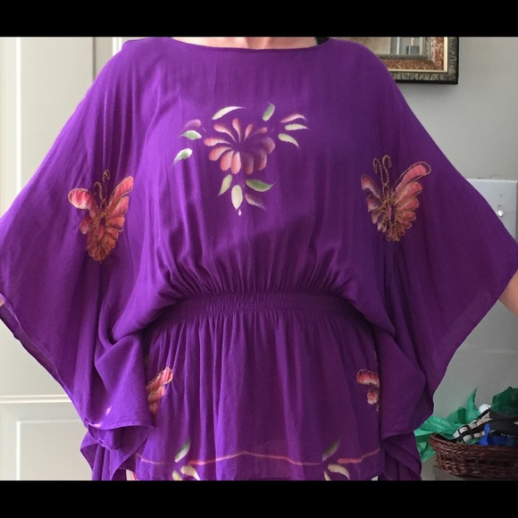 Tropical shirt/swimsuit cover up one size - Picture 2 of 2